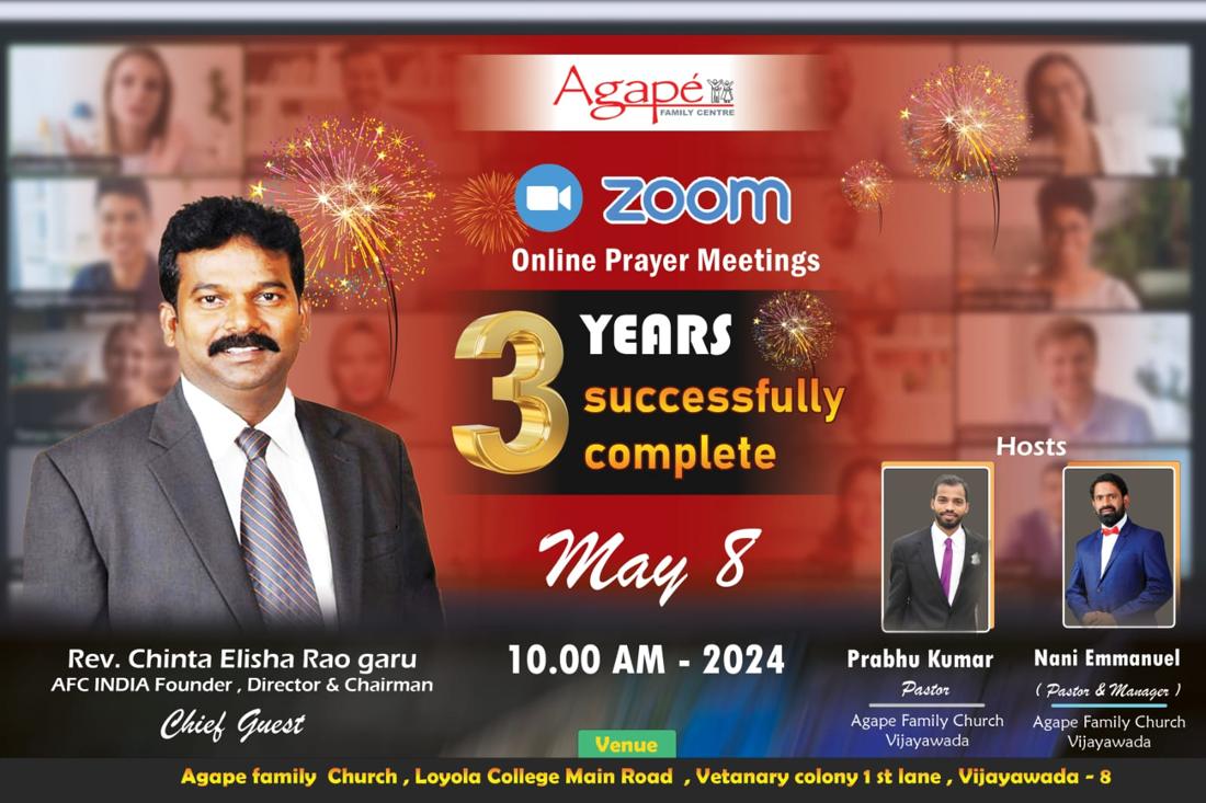 Three years of online prayer